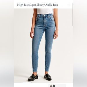 Abercrombie super skinny ankle, high-rise size 25 regular